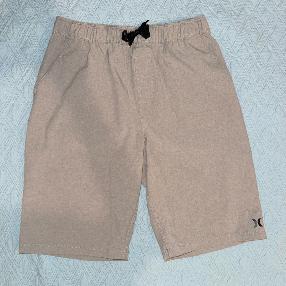 Hurley Khaki Elastic Waistboard Shorts